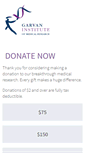 Mobile Screenshot of giving.garvan.org.au